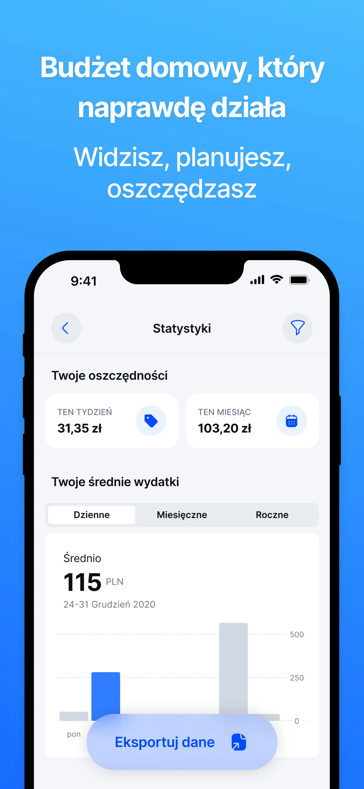 Wydatki i budżet - Jak Wydaję screenshot